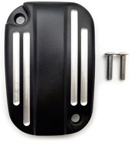 AfterMokit Front Brake Fluid Reservoir Cap Right Caliper Master Cylinder Cover for Harley Davidson Electra Glide Road King Ultra Classic Ultra Limited Street Glide Road Glide Heritage Softail Black