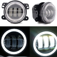 Spead Vmall 7 Inch 60W Black LED Headlights with White DRL/Amber Turn Signal + 4 inch LED Fog Lights with White DRL Halo Ring for Jeep Wrangler 07-2017 JK LJ Tj Lj JKU Unlimited