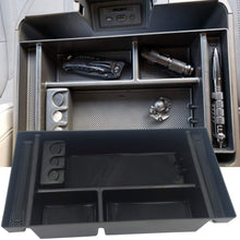 EVTIME for 2019 Chevy Silverado 1500 Accessories GMC Sierra 1500 Center Console Organizer Tray - Also for 2020 Chevy Silverado/GMC Sierra 1500/2500 HD/3500 HD -Full Center Console Only