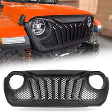 VZ4X4 Front Grill Mesh Grille Guard for 2018 2019 2020 Jeep Wrangler JL - Matte Black