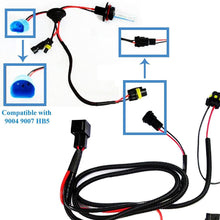 Xotic Tech 1 Set H1 H3 H7 H11 9005 9006 HB4 Xenon Lights Conversion Kit Relay Wire Harness Adapter Wiring