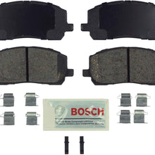Bosch BE884H Blue Disc Brake Pad Set with Hardware for 2001-07 Toyota Highlander - FRONT