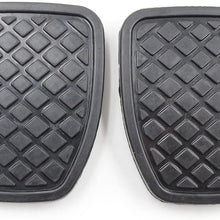 KOAUTO 2Pcs Brake & Clutch Pedal Pad Rubber Cover for Subaru Forester MT 36015GA111