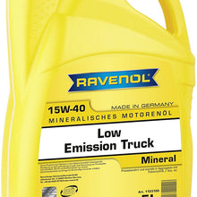 RAVENOL J1A1880 Low Emission Truck 15W-40 Heavy Duty Diesel Motor Oil API CJ-4 / SM (5 Liter)