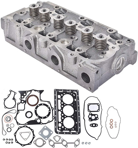 WFLNHB D902 Complete Cylinder Head Assy & Full Gasket Set Replacement for Kubota Engine ZD323 RTV900 BX2350D
