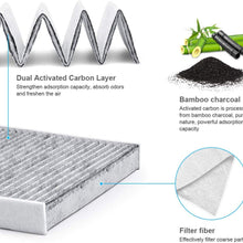KAFEEK Cabin Air Filter Fits CF10134, 80292-T0G-A01, 80292-SDA-A01, 80292-SDC-A01, 80292-SEC-A01, 80292-SHJ-A41, 80292-SWA-A01, Replacement for Honda & Acura, includes Activated Carbon (2-Pack)