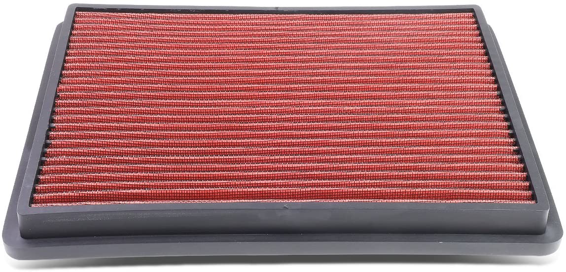 DNA Motoring AFPN-018-RD Drop In Panel Air Filter [For 99-17 Chevy Suburban Silverado]