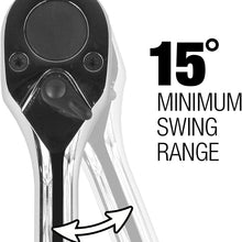 EZRED 3/4" Drive Extendable Ratchet with Reinforced Steel Telsecoping Locking Shaft