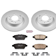 Power Stop CRK2450 Coated Brake Rotor & Ceramic Brake Pads- rear