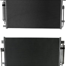 For NEW 7-3639 Aluminum A/C AC Condenser Replacement For 2007-2013 Altima 2009-2014 Maxima 2.5L 3.5L