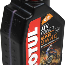 Motul 105897 Full Synthetic Motor Oil ATV Power 4T 5W40 1L/1.05 Quarts Can (3)
