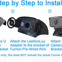 Rohent E07 Backup Camera Bracket Adapter Compatible with Furrion Pre-Wired RVs or Trailer with a FRCBRKT-BL