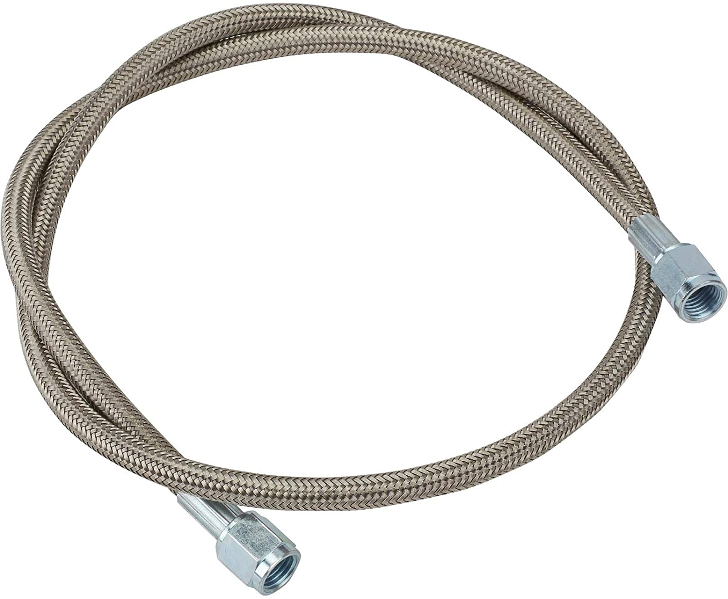 36 Inch Braided S.S. Brake Line - Straight AN4