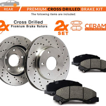 [Rear] Max Brakes Premium XD Rotors with Carbon Ceramic Pads KT044022