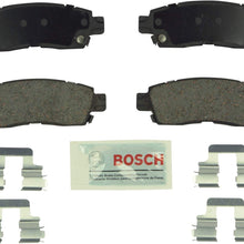 Bosch BE883H Blue Disc Brake Pad Set with Hardware for Select Buick, Cadillac, Chevrolet, GMC, Isuzu, Oldsmobile, Saab, and Saturn Vehicles - REAR