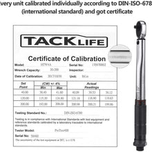 TACKLIFE 1/4" Drive Click Torque Wrench Set 3/8" Adapter, 2.95-inch Extension Bar, 3/8" Reducer (20-200 in.-lb./2.26-22.6 Nm)-HTW4A