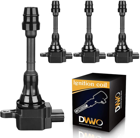 DWVO Ignition Coil Pack Compatible with 02-06 Nissan Altima - 02-13 Nissan X-Trail - 02-08 Nissan Sentra 2.5L L4 - Set of 4