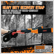 HORUSDY Recovery Tow Strap 3" x 30Ft - Heavy Duty 32,000 LBS Break Strength, 3/4 D Ring Shackles (2pcs), Recover Your Vehicle Stuck in Mud/Snow.