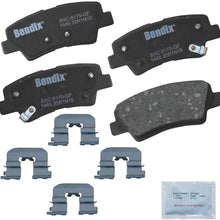 Bendix Premium Copper Free CFC1445 Premium Copper Free Ceramic Brake Pad (with Installation Hardware Rear)