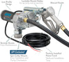 GPI M-150S Fuel Transfer Pump, Manual Shut-Off Unleaded Nozzle, 15 GPM fuel pump, 10' Hose, Power Cord, Direct Mount, Adjustable Suction Pipe (110000-107)