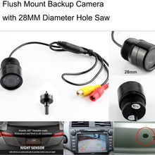 E-KYLIN Car Auto Flush Mount Housing Backup Camera Waterproof 28mm Hole Saw Drilling IR Night Vision