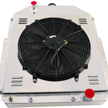 CoolingCare All Aluminum 4 Row Radiator+ Fan Shroud w/Relay Kits for 1942-1952 Ford F1 F2 F3 Pickup Trucks V8