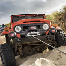 WARN 92815 ZEON 10-S Platinum 12V Electric Winch with Spydura Synthetic Cable Rope: 3/8" Diameter x 100' Length, 5 Ton (10,000 lb) Capacity