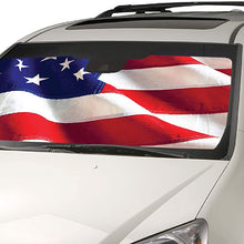 Intro-Tech NS-89-US RW&B Custom Fit American Flag Windshield Sunshade for Select Nissan Rogue Models