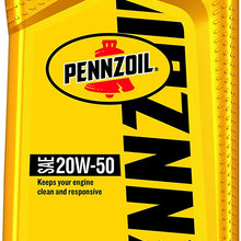 Pennzoil (550035074-6PK) SAE 20W-50 Motor Oil - 1 Quart, (Pack of 6)