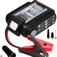 CARTMAN Lithium Jump Starter with Digital Preset Air Compressor, LCD Screen, 600A Peak 9000mAh, 2 x USB 2.4A