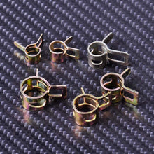 10Pcs Spring Band Clip Vacuum Fuel Hose Line Silicone Pipe Tube Band Clamps Fastener For Harley For Honda Bobber For Suzuki Atv (6Mm)