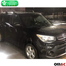 Roof Rack Crossbars Fits KIA Soul 2014-2019 | Luggage Kayak Cargo Hard-Shell Carrier | Aluminum Rooftop of Your Car | Black 2 Pcs.