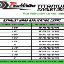 Titanium Exhaust Wrap 1" x 16' Roll for Motorcycle Fiberglass Heat Shield Tape with Stainless Ties