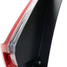 Tail Light Assembly Compatible with 2017-2019 Honda CR-V Clear & Red Lens CAPA Driver Side Outer