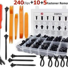KCRTEK 255pcs Car Retainer Clips,Plastic Push Rivets auto Parts & Accessories with 12 Sizes for Toyota,GM,Ford,Honda,Acura,Chrysler