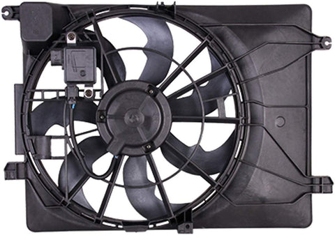 OE Replacement 2016 KIA SPORTAGE Dual Radiator and Condenser Fan Assembly (Partslink Number HY3115155)