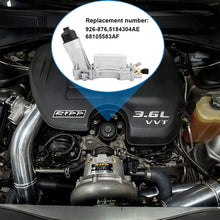Aluminum Engine Oil Cooler And Oil Filter Housing Adapter,Compatible With 2011-2021 Chrysler 200 300, Dodge Charger, Grand Cherokee, Wrangler 3.6L V6 Engine,Replaces# 926-876, 5184304AE, 68105583AF