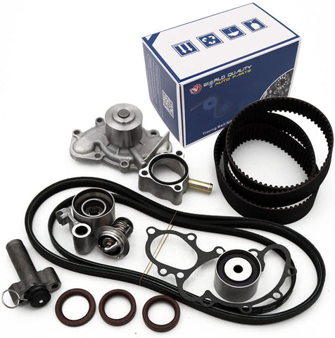 Timing Belt Water Pump Kit fits for 1995 1996 1997 1998 1999 2000 2001 2002 2003 2004 Toyota Tacoma, 2000-2004 Toyota Tundra, 1996-2002 Toyota 4Runner, 1995-1998 Toyota T100 3.4L V6 GAS DOHC