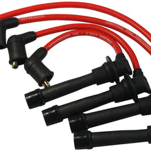 JDMSPEED New Red Ignition Spark Plug Wires Set Replacement For Mazda Miata 1.6L 1.8L 90-00