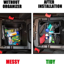 Center Console Divider Organizer Compatible with Jeep Wrangler JL/JLU (2018 2019 2020) and Jeep Gladiator JT Truck (2020), Armrest Box Storage Inserts Accessories (Not for JK/JKU)