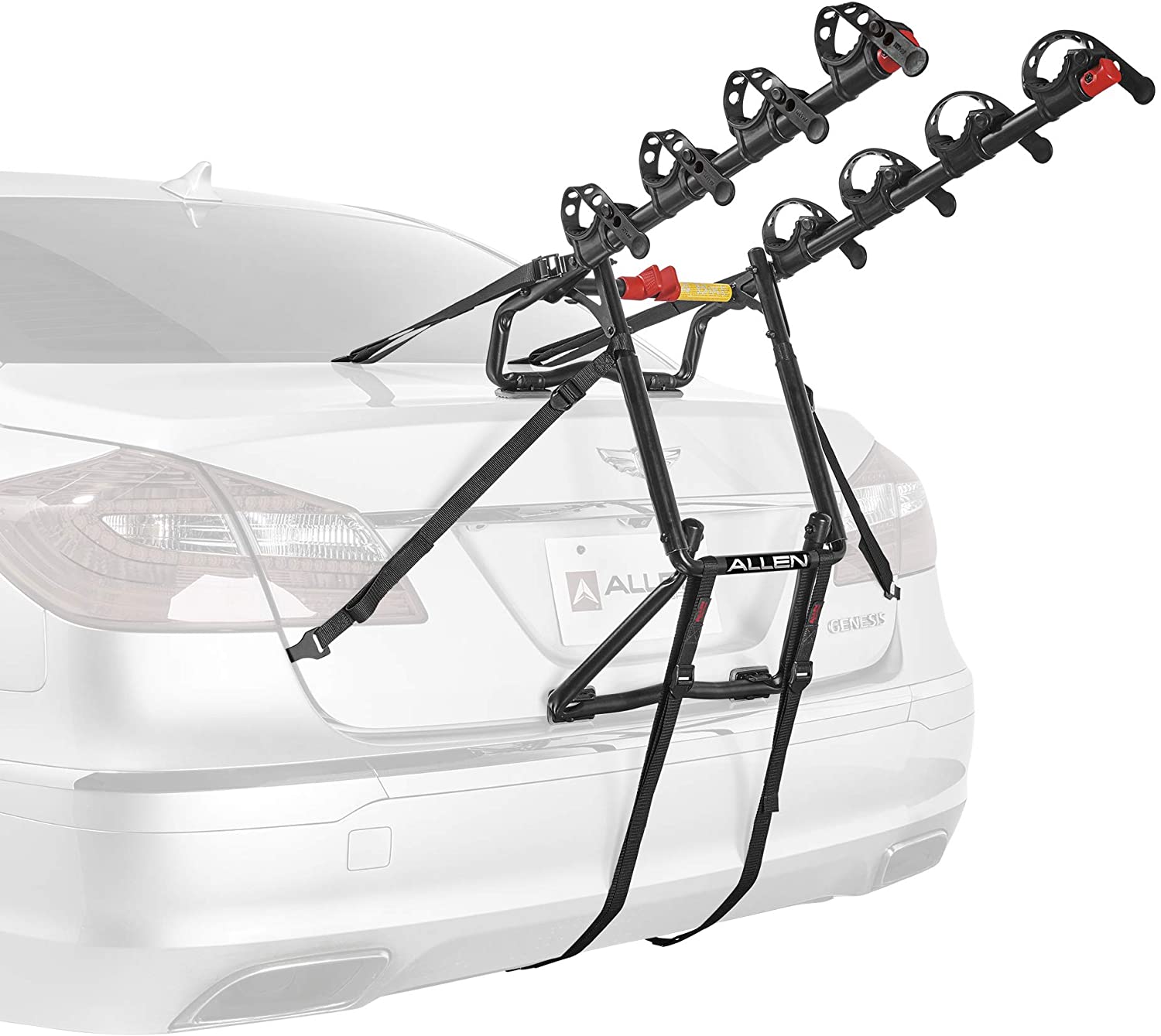 Allen Sports Premier 4-Bike Trunk Rack, Model S104 , Black