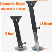 NOLOGO Sulythw 2PACK Telescoping Trailer Swing Down Jacks (1,500 lb. Support Capacity Each) Adjustable from 12" - 18.5"