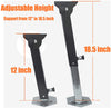 NOLOGO Sulythw 2PACK Telescoping Trailer Swing Down Jacks (1,500 lb. Support Capacity Each) Adjustable from 12