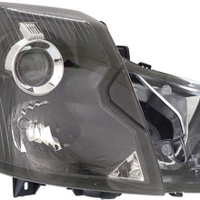 Headlight Kit Compatible with CADILLAC CTS 2003-2007 Set of 4 Right Side and Left Side With Fog Light and Headlight