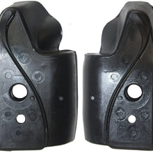 Pair Set Side Panel Rear Corner Weatherstrip Hard Soft Top Rail Retainer Mucket Seals Replacement for Jeep Wrangler 55177257AB 55176524AC AutoAndArt