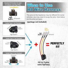 Partsam 4x6 6x4 inch LED Headlights Rectangular Sealed Beam Headlamp H4651 H4652 H4656 H4666 H6545 H4 Socket Hi/Lo Beam Compatible with Peterbilt 379, Kenworth W900, Chevy K5 K10 K20 W3500