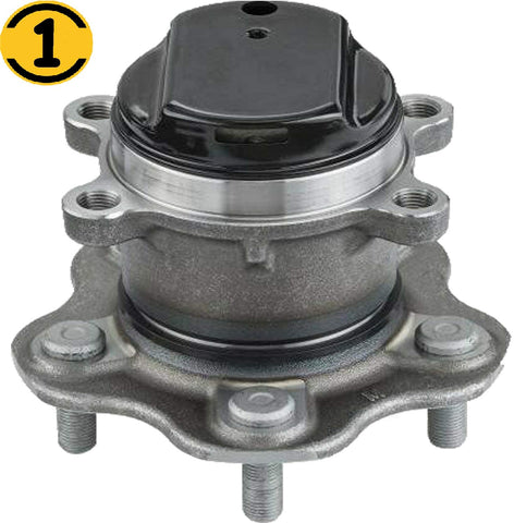 MotorbyMotor (2WD) Rear Wheel Bearing Hub Assembly Fit 2017-2019 Nissan Qashqai,2017-2019 Nissan Rogue Sport, 2014-2019 Nissan Rogue Hub Bearing 5 Lugs, w/ABS, Replace 512534