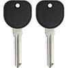 Keyless2Go New Uncut Replacement Transponder Ignition Car Key Circle Plus B111 (2 Pack)