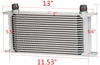 19 Row AN10-10AN Universal Engine Transmission Oil Cooler Kit + Oil Filter Relocation Kit High Performance