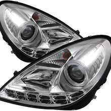Spyder 5032546 Mercedes Benz SLK 05-10 Projector Headlights - Halogen Model Only (Not Compatible With Xenon/HID Model) - DRL - Black - High H1 (Included) - Low H7 (Included)